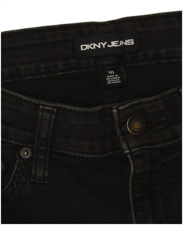 Pantaloncini di jeans da donna Dkny US 10 medi W28 cotone nero