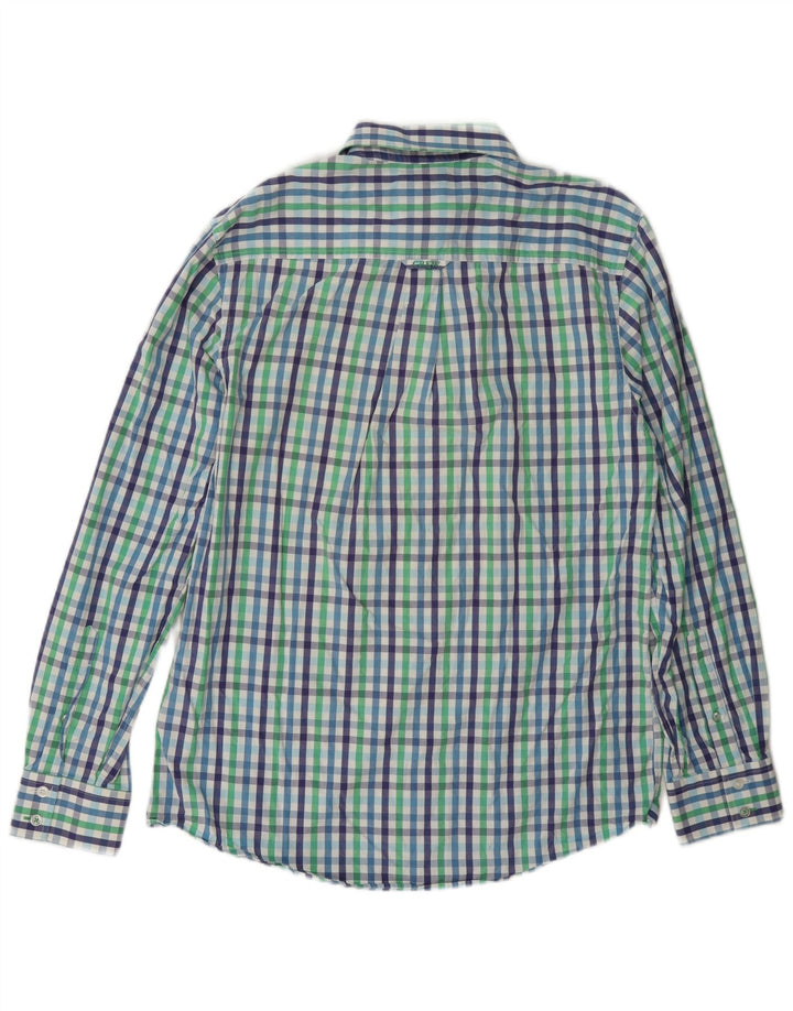 Crew Clothing Camicia da uomo dalla vestibilità classica, in cotone a quadretti multicolore medio
