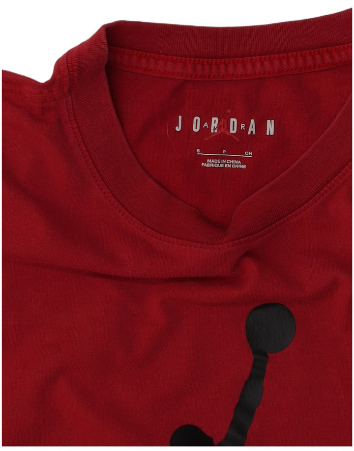 JORDAN T-shirt grafica da uomo piccola rossa