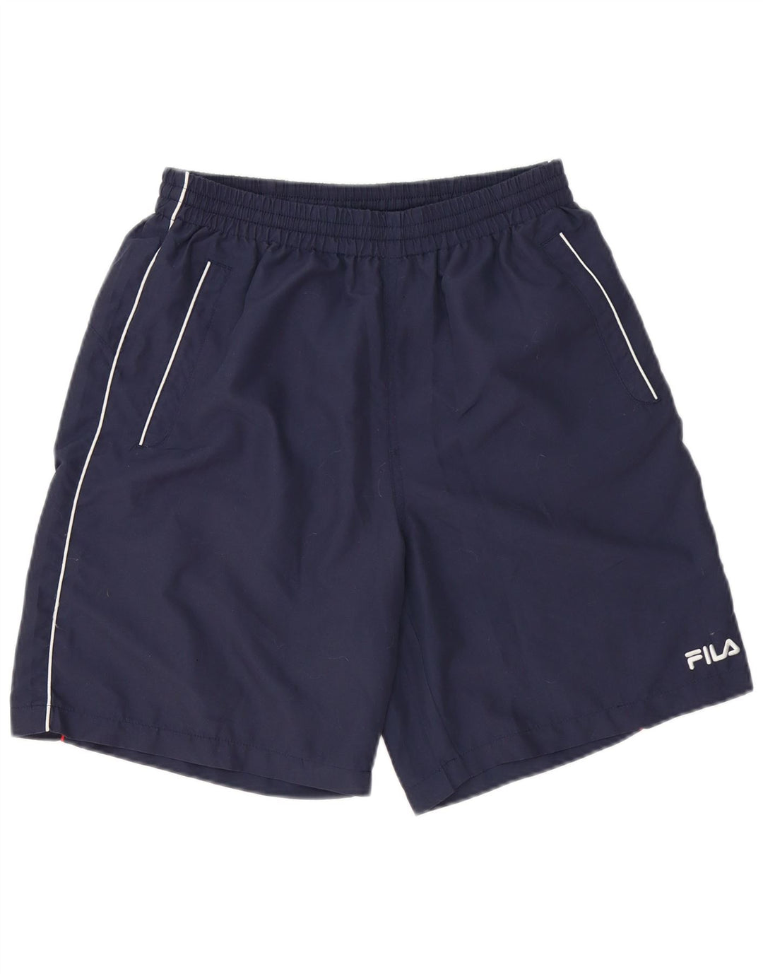 Pantaloncini sportivi da uomo Fila Large in poliestere blu navy