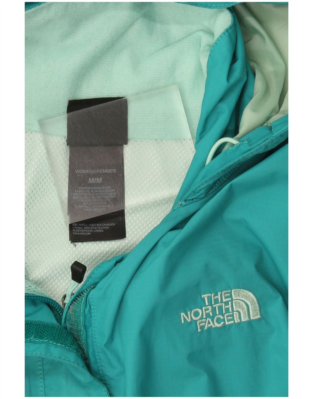 Giacca antipioggia con cappuccio The North Face da donna Hyvent UK 14 nylon blu medio