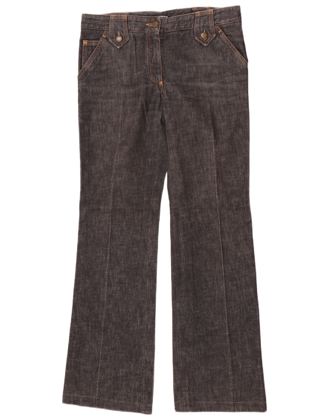 Jeans svasati da donna Dolce & Gabbana IT 44 medio W32 L33 cotone grigio