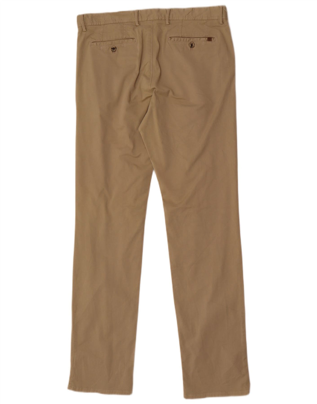Pantaloni chino vestibilità regolare da uomo Massimo Dutti EU 42 Large W32 L33 Beige