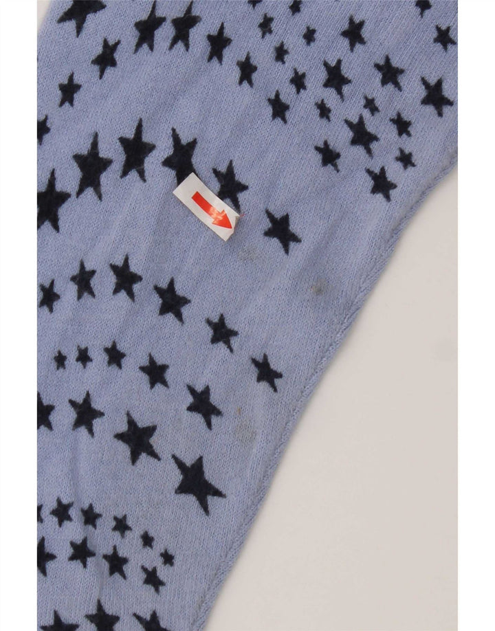 Maglione da donna con scollo a V con motivo astratto Marks & Spencer UK 18 XL Blu