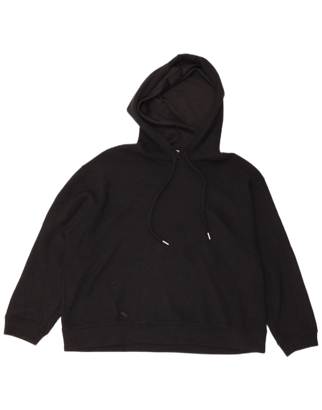 Maglione oversize con cappuccio da donna Zara UK 14 poliestere nero medio