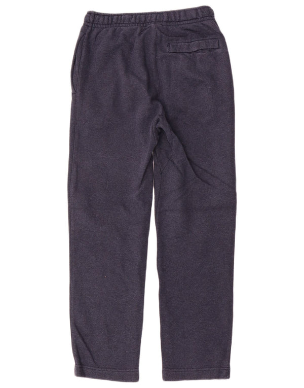 Nike Womens Tracksuit Trousers UK 10 Small Navy Blue Cotton