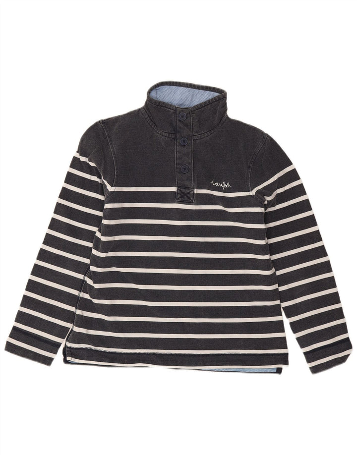 Felpa da donna Weird Fish Jumper UK 10 Small Navy Blue Striped