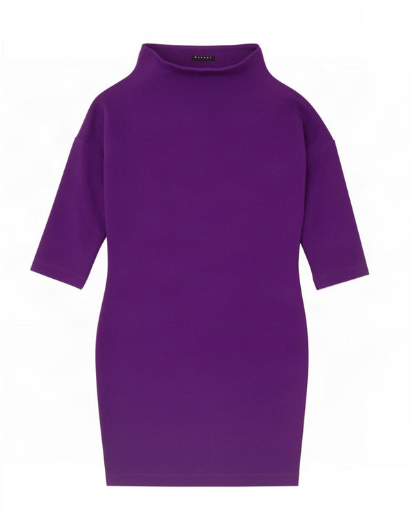 Abito tubino oversize da donna Sisley con maniche a 3/4 UK 6 XS poliestere viola