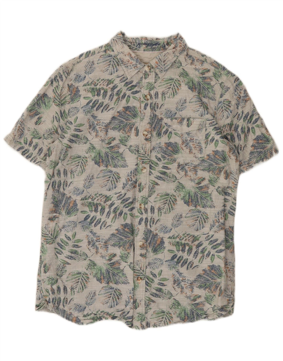 Camicia a maniche corte da uomo Fat Face piccola in cotone floreale multicolore