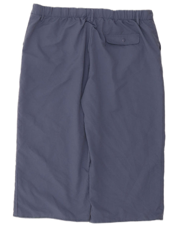 Pantaloni Capri dritti da donna Adidas UK 20 2XL W38 L21 poliestere blu