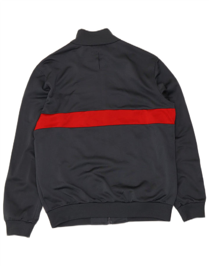 Giacca da tuta da ragazzo Adidas 11-12 anni in poliestere color block grigio