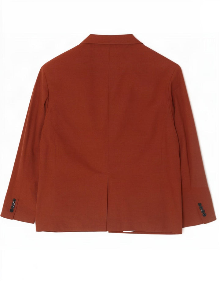 Giacca blazer doppiopetto da uomo Zara UK 42 XL poliestere marrone