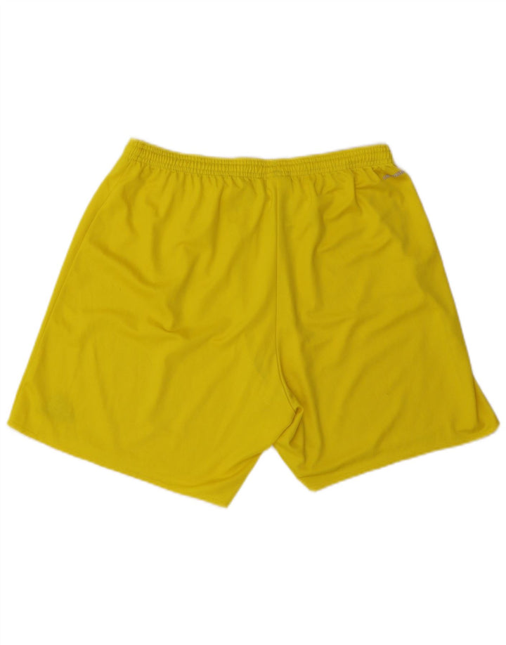 Pantaloncini sportivi Adidas Climalite da uomo XL poliestere giallo