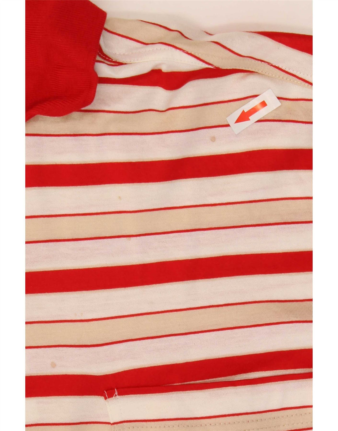 Polo Uomo Amerigo Vespucci Cotone Rigato Rosso Medio