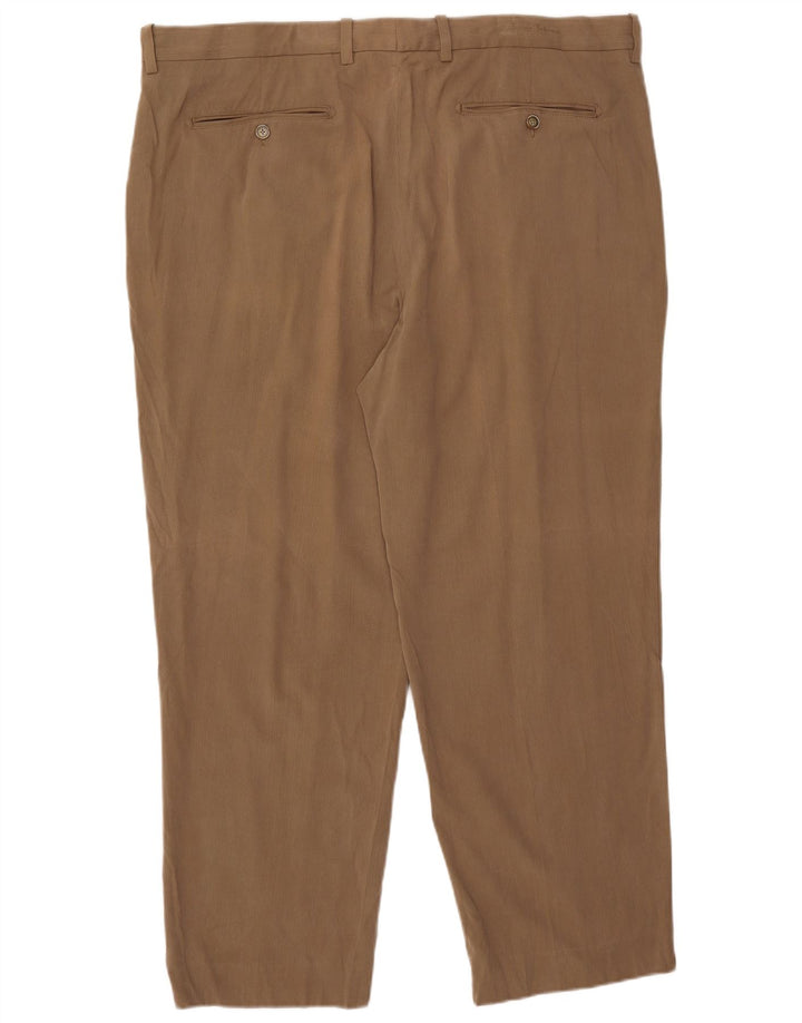 TOMMY BAHAMA Pantaloni chino con pegging da uomo W42 L30 Beige Seta