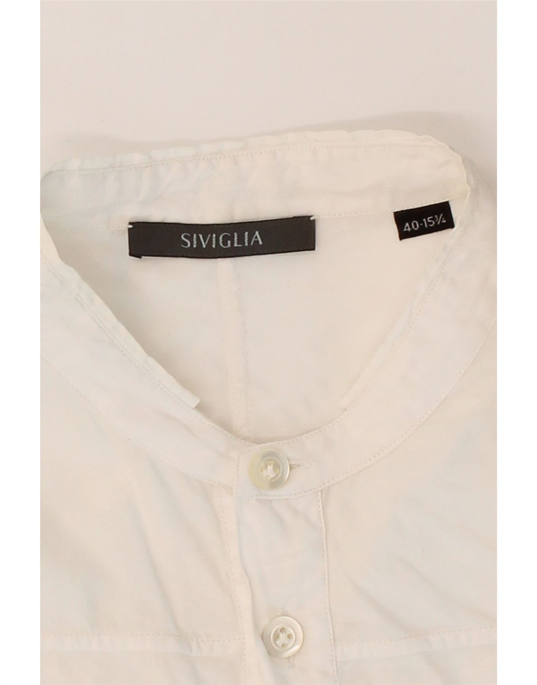 SIVIGLIA Mens Pullover Shirt Size 40 15 3/4 Medium White Vintage SIVIGLIA and Second-Hand SIVIGLIA from Messina Hembry 