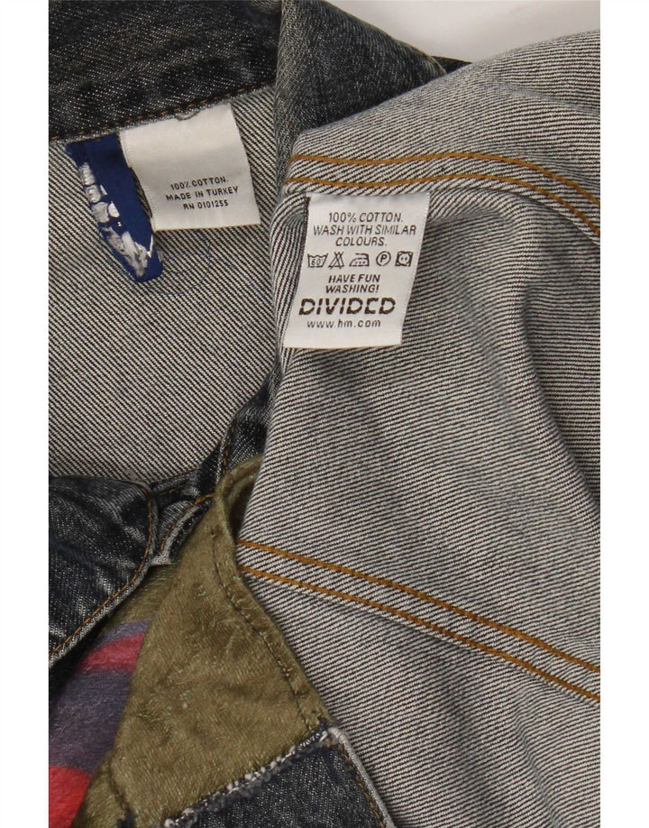 Giacca in denim Divided da donna di H&M UK 14 Cotone floreale blu medio