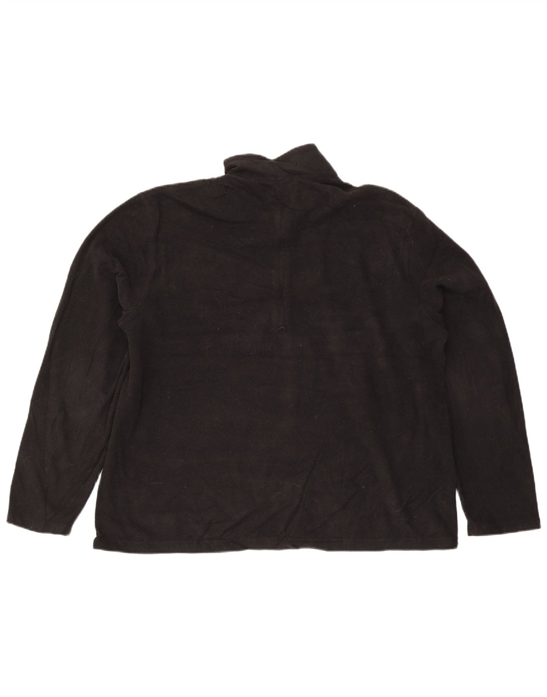 Maglione in pile da uomo con zip e collo Eddie Bauer XL poliestere nero