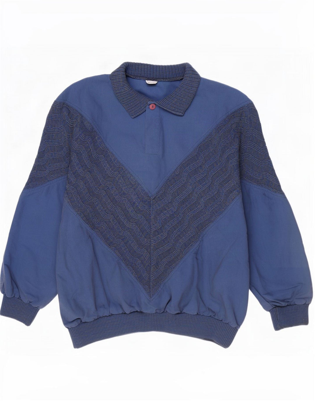 Tom Tailor Felpa con collo alto da uomo Maglione grande in cotone blu navy