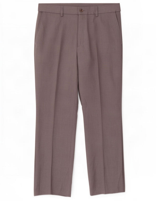 Pantaloni chino dritti da uomo Farah W34 L29 poliestere grigio