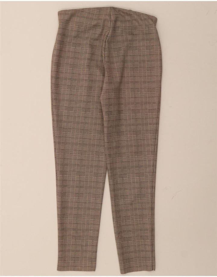 ZARA Womens Slim Cropped Trousers Medium W28 L26 Grey Check Vintage Zara and Second-Hand Zara from Messina Hembry 