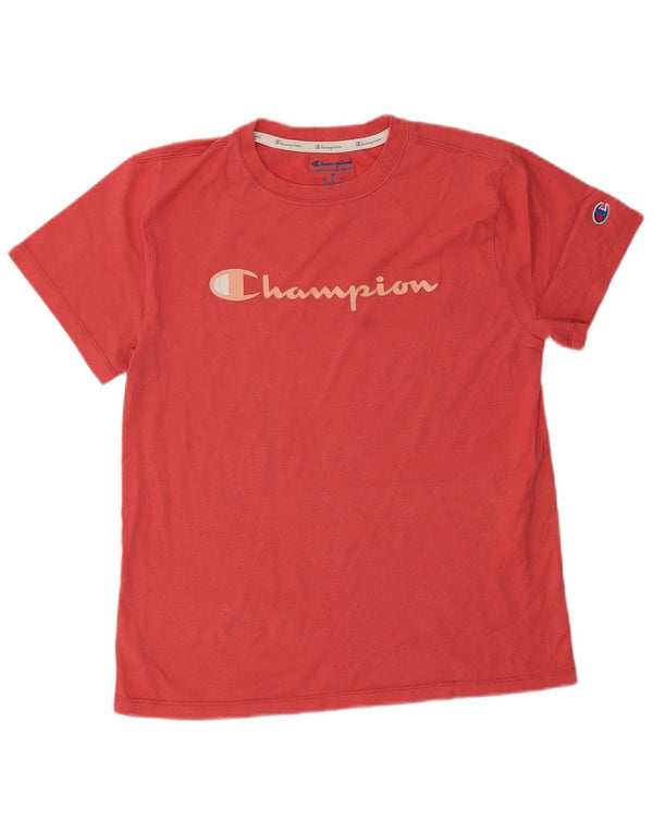 T-shirt grafica da donna Champion Top UK 12 Medium Red