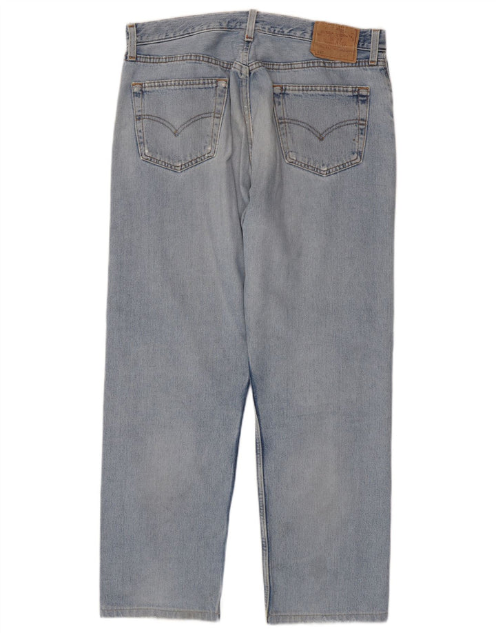 Levi's Uomo 501 Jeans dritti invecchiati W36 L28 Cotone blu