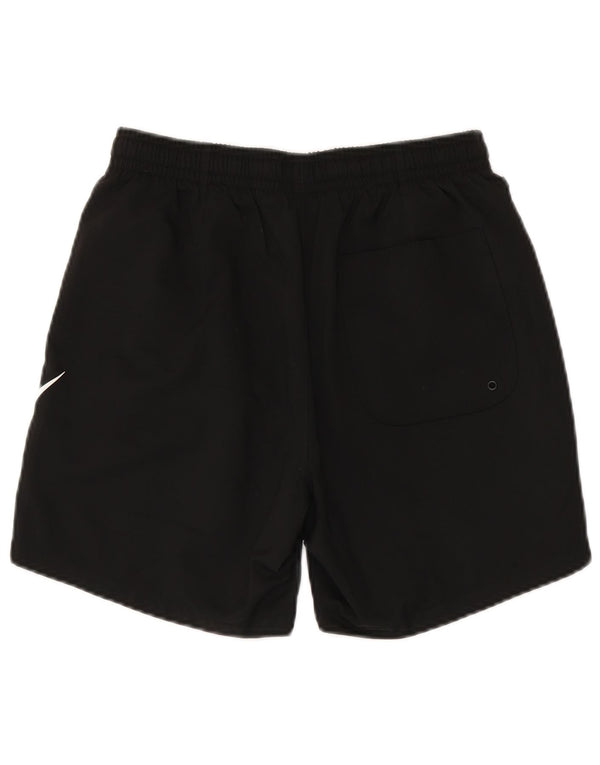 Pantaloncini da bagno grafici Nike da uomo piccoli in poliestere nero