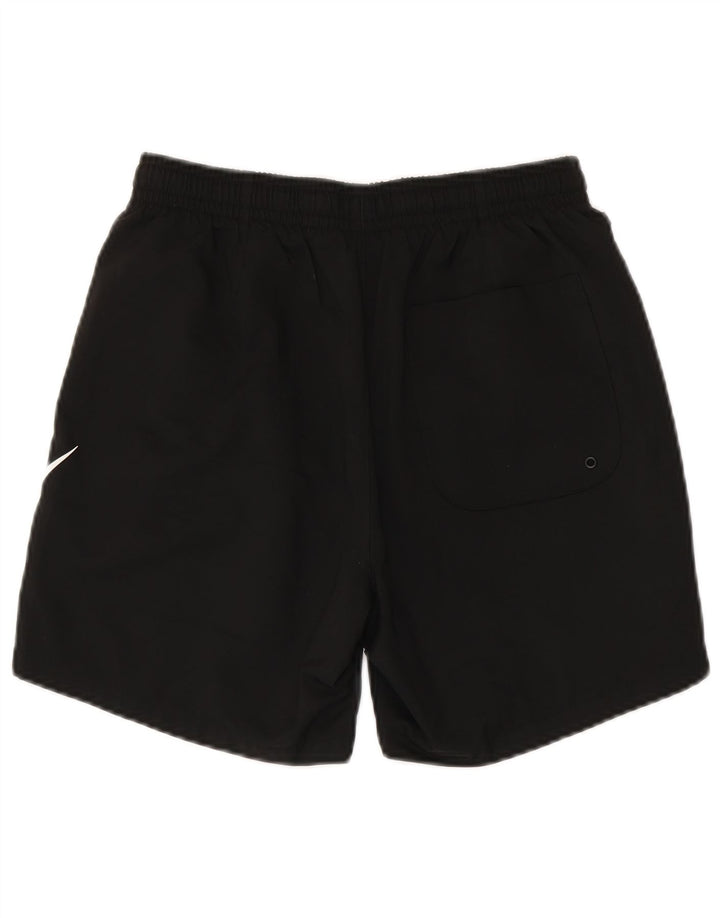 Pantaloncini da bagno grafici Nike da uomo piccoli in poliestere nero