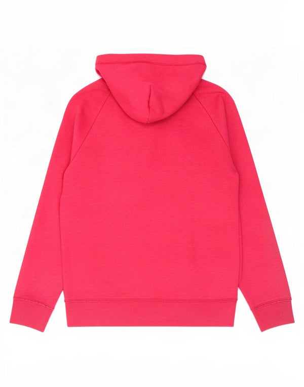 Felpa con cappuccio da donna Hollister UK 14 cotone rosa medio