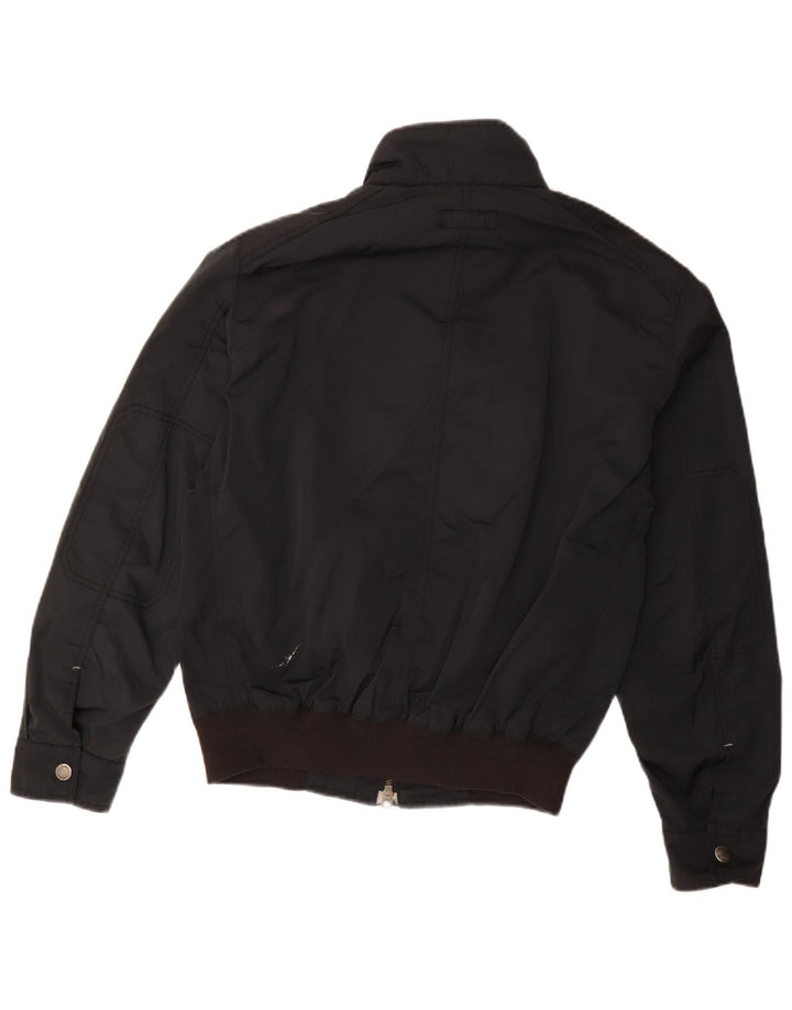 Giubbotto bomber da uomo Massimo Dutti UK 40 Large Nero Poliacrilico
