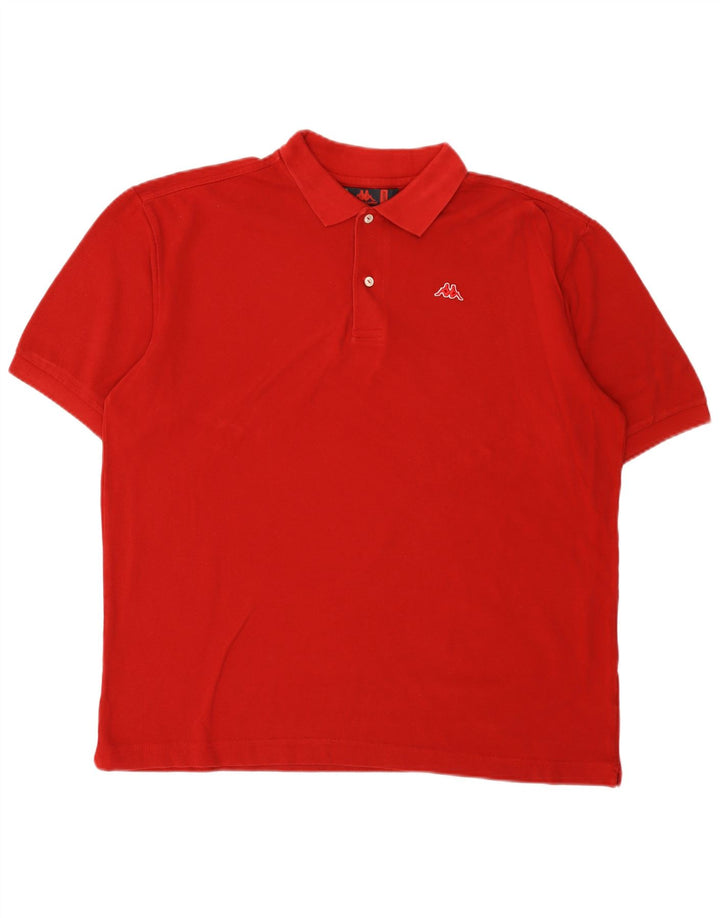 Polo Kappa Uomo XL Rosso Cotone