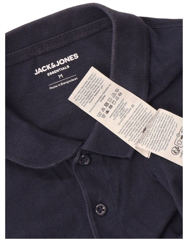 Polo da uomo Jack & Jones in cotone blu navy medio