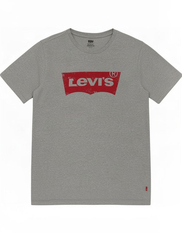 T-shirt grafica da uomo Levi's Top piccola in cotone grigio