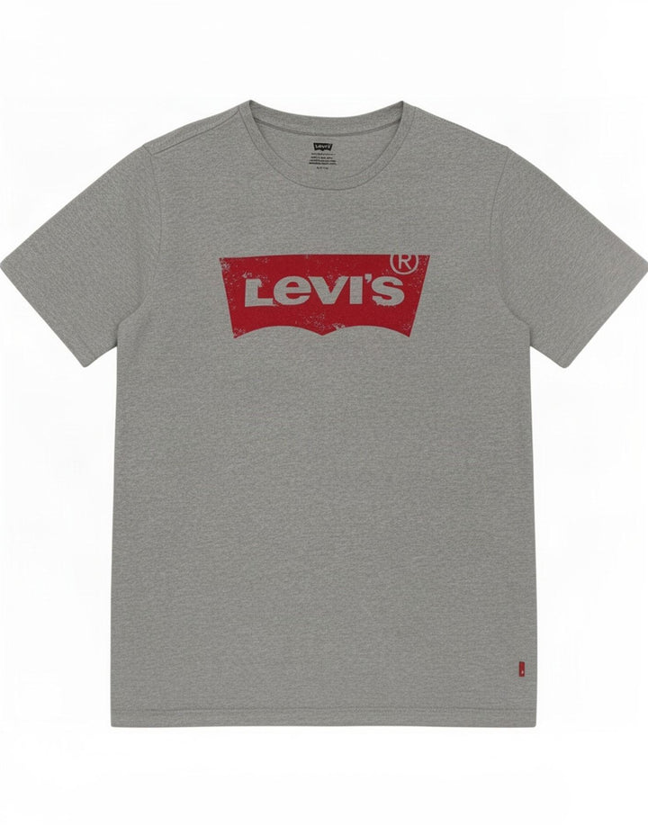 T-shirt grafica da uomo Levi's Top piccola in cotone grigio