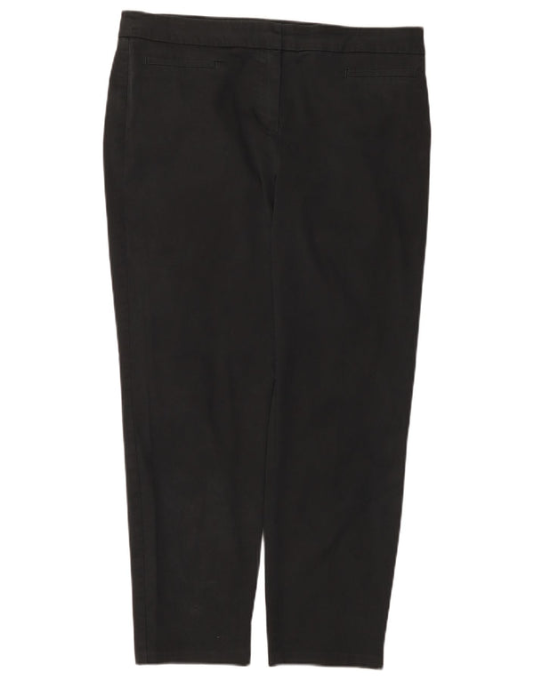 Pantaloni casual corti Marks & Spencer da donna W34 L26 cotone nero