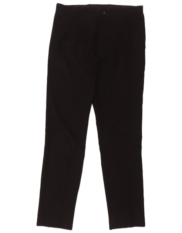 Pantaloni casual skinny da uomo Marks & Spencer W33 L32 poliestere nero