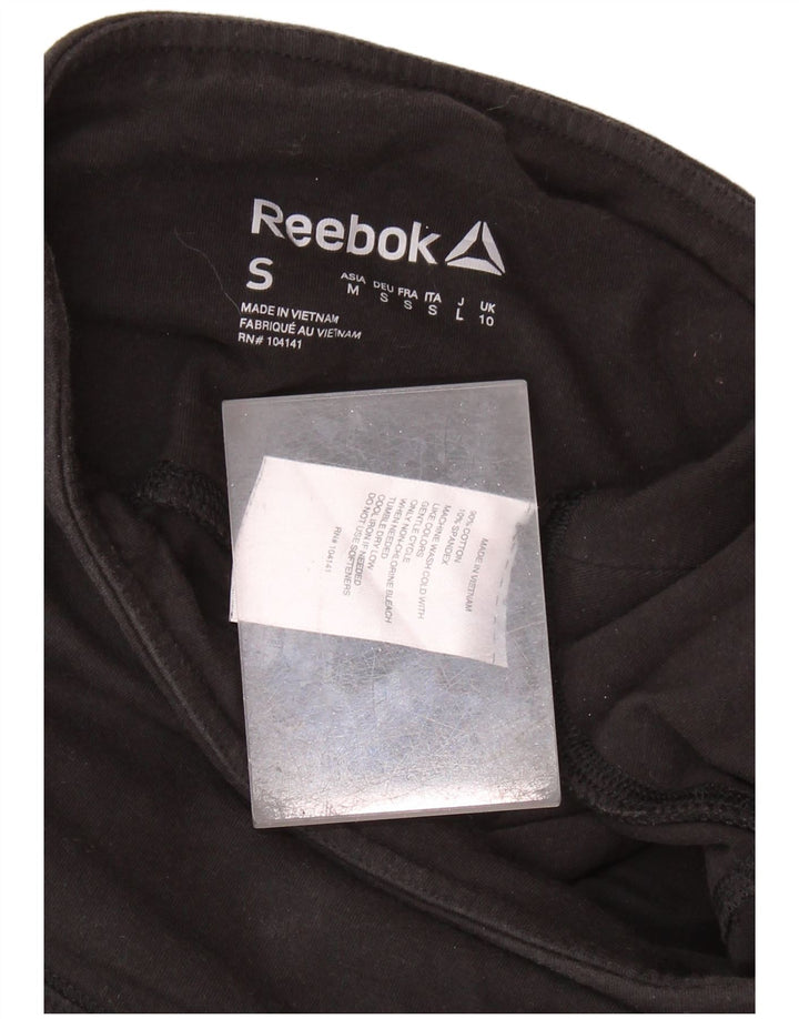 Leggings REEBOK da donna UK 10 Small in cotone color block nero