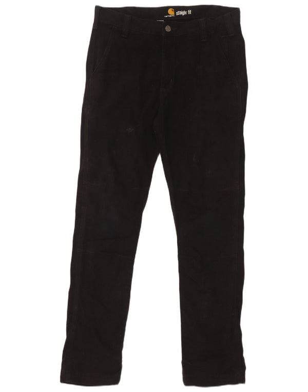 Pantaloni chino dritti da uomo Carhartt W32 L32 cotone nero