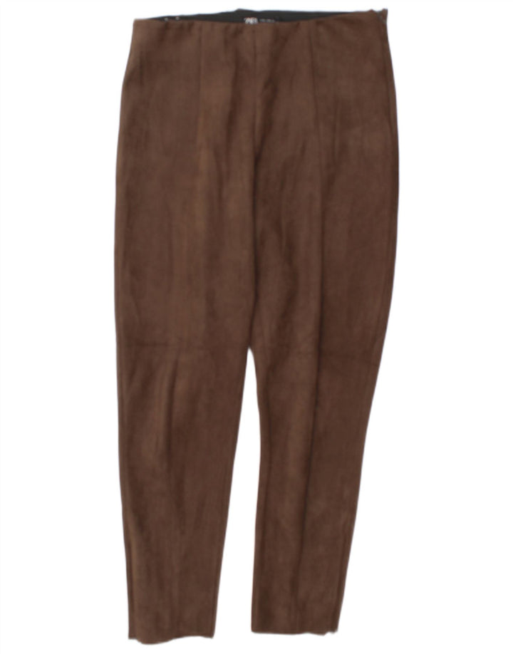 Pantaloni skinny da donna Zara XL W32 L27 Poliestere marrone