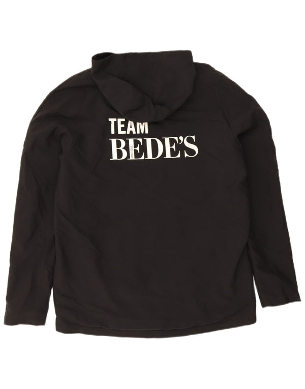 Giacca a vento grafica con cappuccio da uomo New Balance UK 40 Large Black Sports