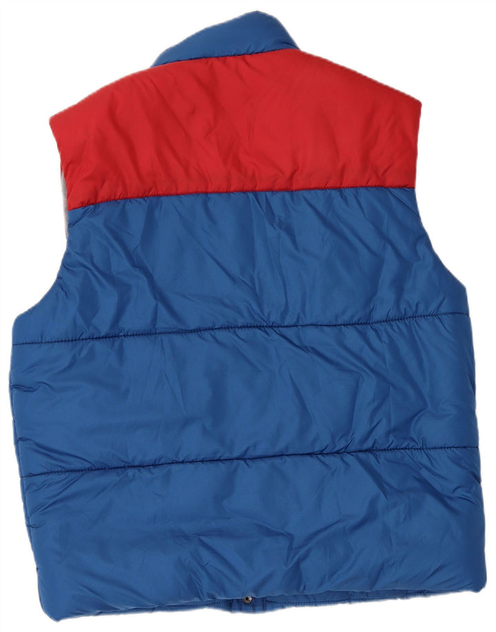 Gilet imbottito da uomo Levi's UK 40 Large Blu in poliestere color block