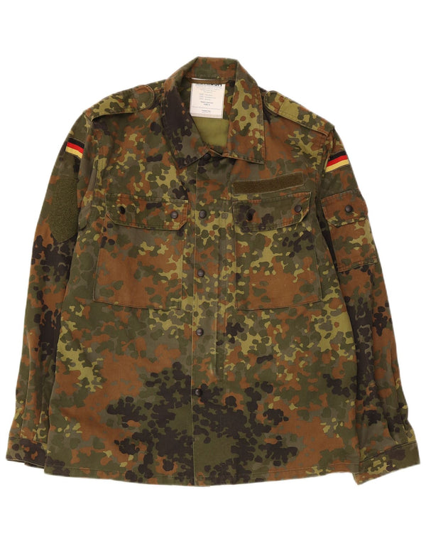 Giacca militare grafica da uomo VINTAGE UK 36 Small Khaki Camouflage