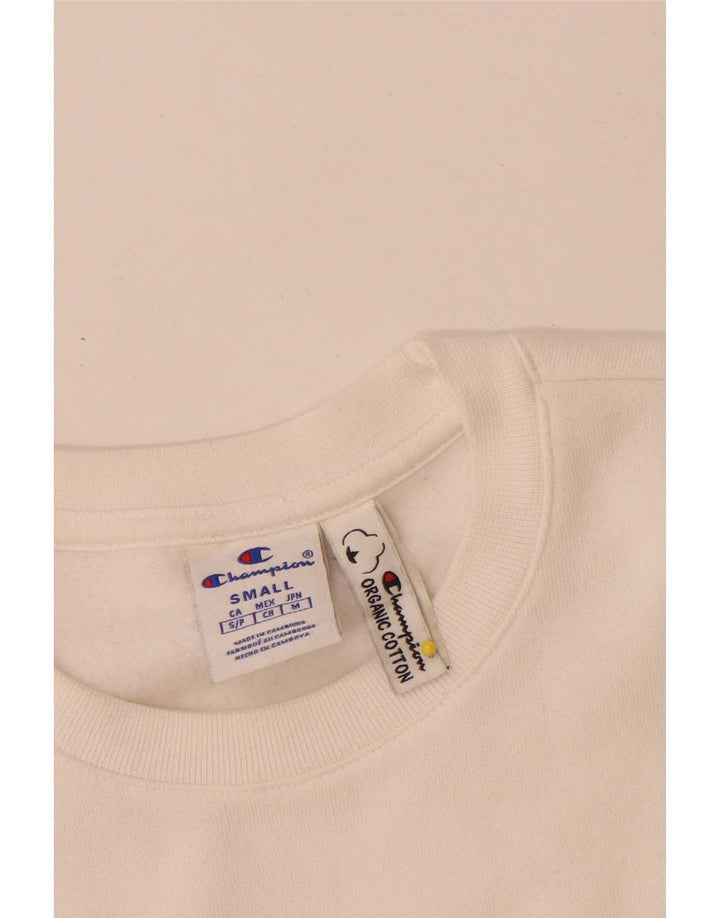 Felpa da uomo Champion Small in cotone bianco