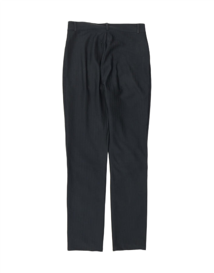 VINTAGE Womens Slim Suede Trousers W27 L28 Navy Blue Vintage Vintage and Second-Hand Vintage from Messina Hembry 