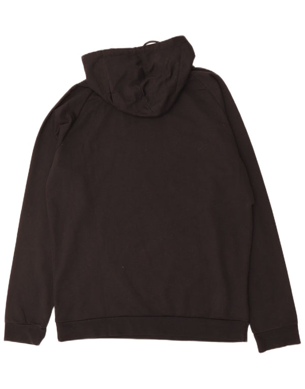 Felpa con cappuccio grafica da uomo HUMMEL XL in cotone nero