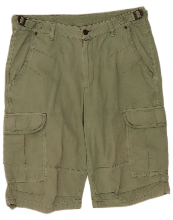 Pantaloncini cargo da uomo Champion medi W30 in cotone verde