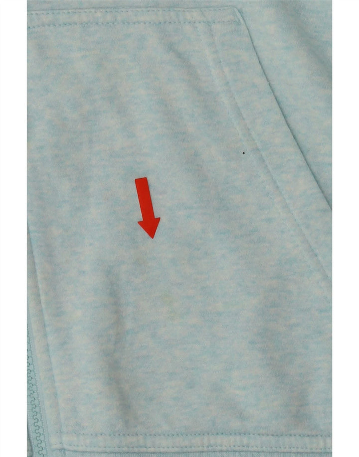 NIKE Mens Zip Hoodie Sweater Medium Blue Flecked Cotton Vintage Nike and Second-Hand Nike from Messina Hembry 