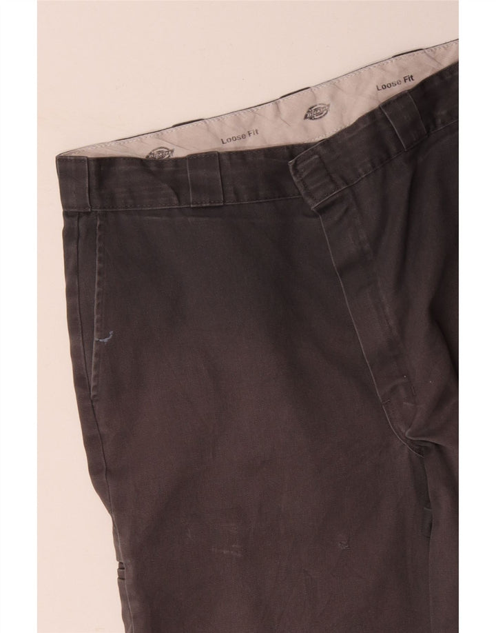 DICKIES Pantaloncini cargo larghi da uomo W36 grandi grigi
