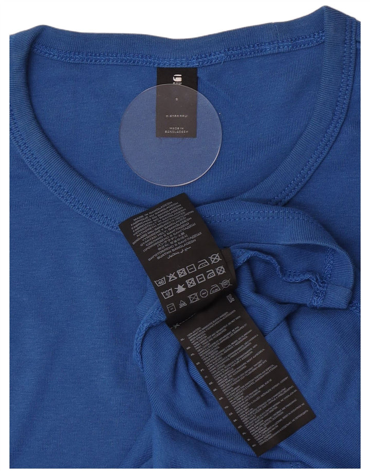 T-shirt da uomo G-Star Top piccola in cotone blu
